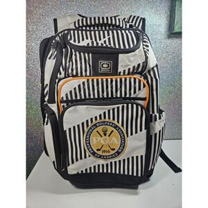 OGIO Epic Pack PGA Golf Street Backpack Laptop Bag Travel Black White Stripe